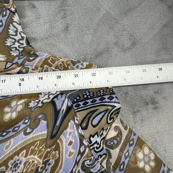 Free People Tank Top Womens Medium Paisley Floral Halter Blouse Boho OB1466656 - Picture 3 of 11